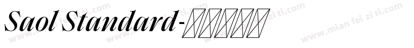 Saol Standard字体转换